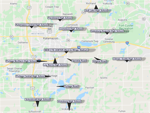 Career Center map